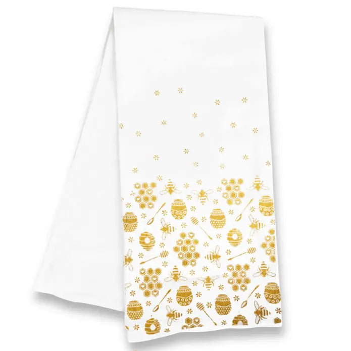 Honey Bees Kitchen Tea Towel ROGUE LIFE MAINE