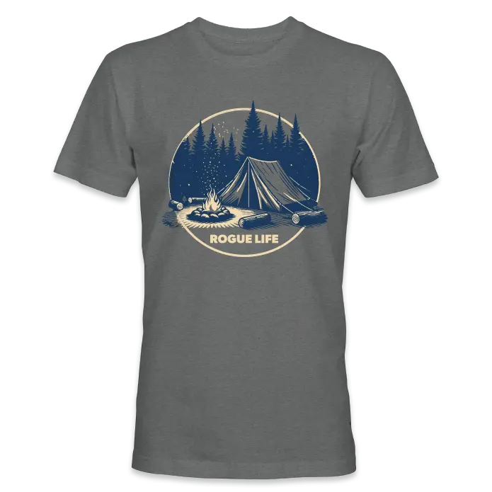 Retro Campsite T-Shirt SHOP ROGUE WEAR T-shirt 3XL-Grey