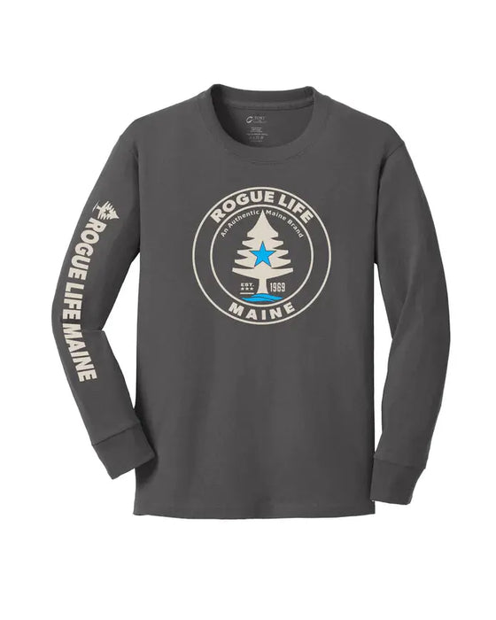 Youth Rogue Life Long Sleeve SHOP ROGUE WEAR Long Sleeve Y-XL-Charcoal