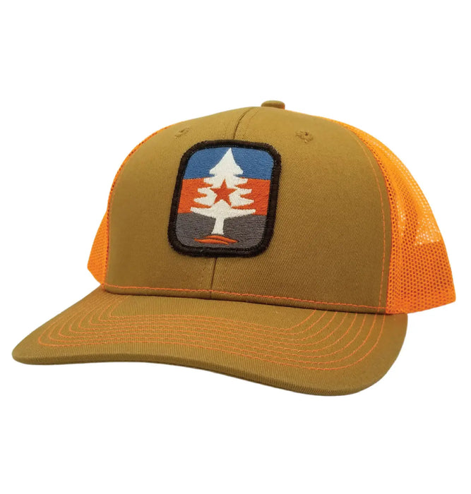 Earth Wind Fire Stripe 1 Trucker Hat SHOP ROGUE WEAR Old-Gold-Blaze-Orange