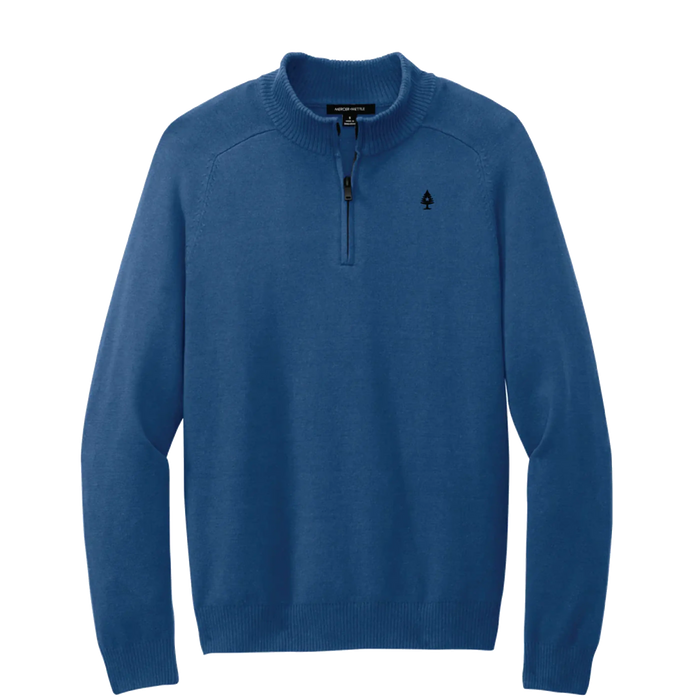 Tiny Tree 1/4 Zip Sweater ROGUE LIFE MAINE OUTERWEAR 2XL-Denim-Blue