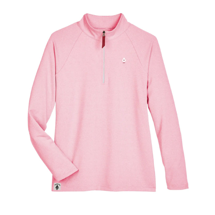 Women's UV Protection Micro-Stripe 1/4 Zip ROGUE LIFE MAINE OUTERWEAR 3XL-Red