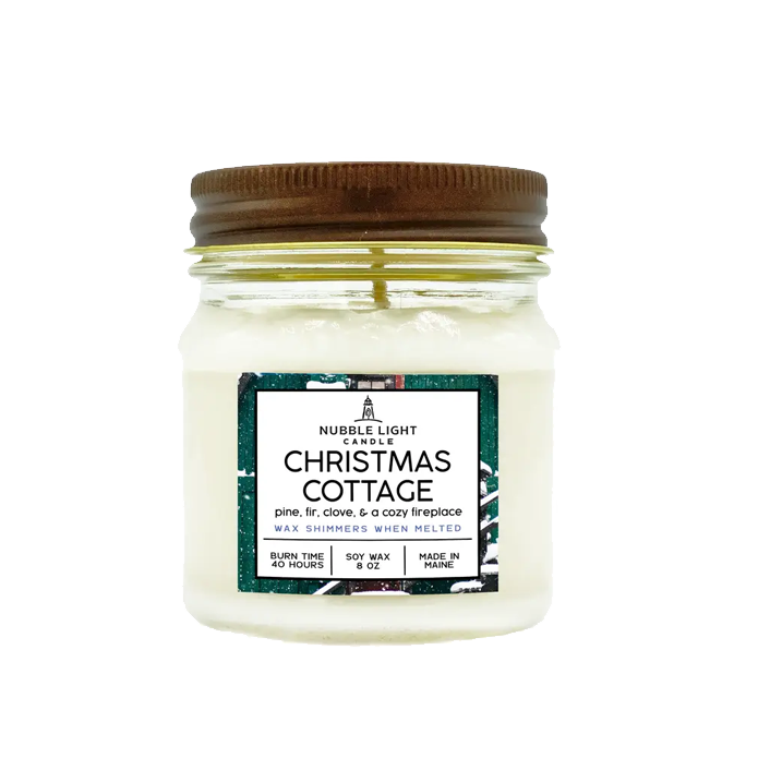 Christmas Cottage Soy Wax 8 oz Candle