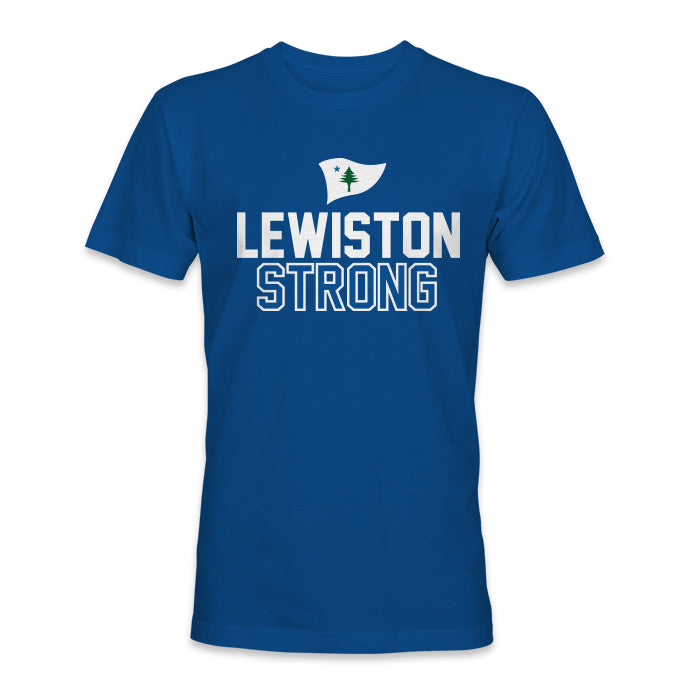 ADULT Lewiston Strong Pennant Fundraiser T-shirt