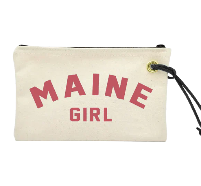 Maine Girl Pink Zipper Pouch Wristlet