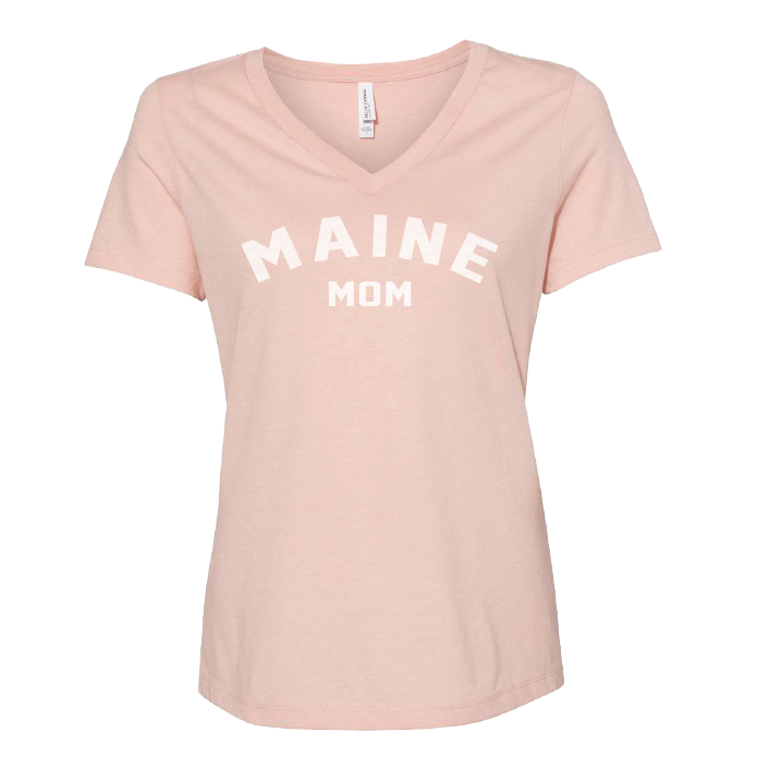 Maine Mom Women's V-Neck T-Shirt