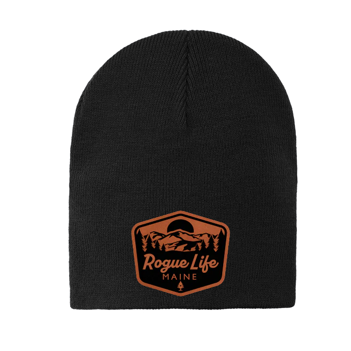 Rogue Life Mountain Patch Knit Skull Beanie