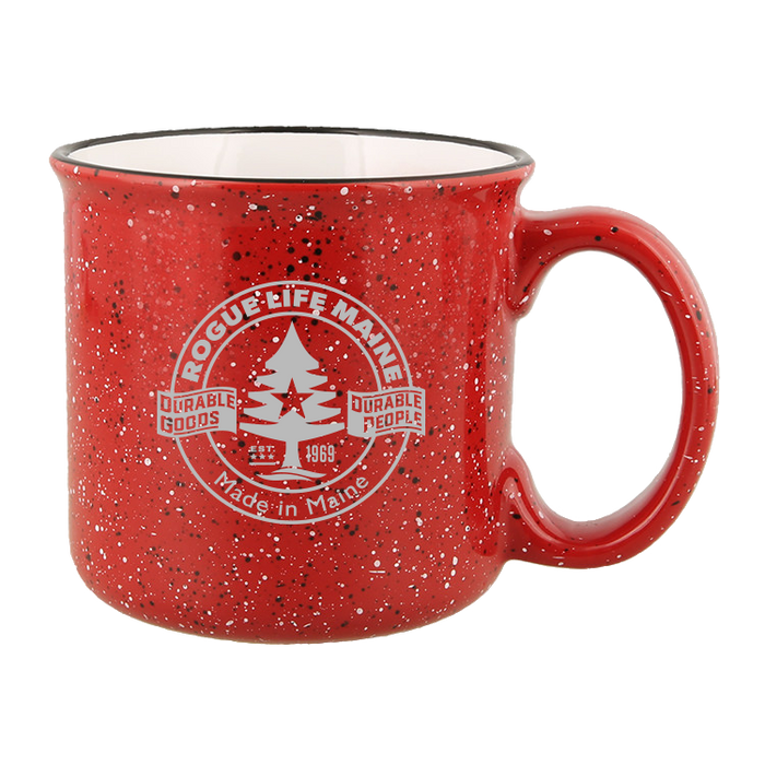 Red Ceramic Campfire Mug