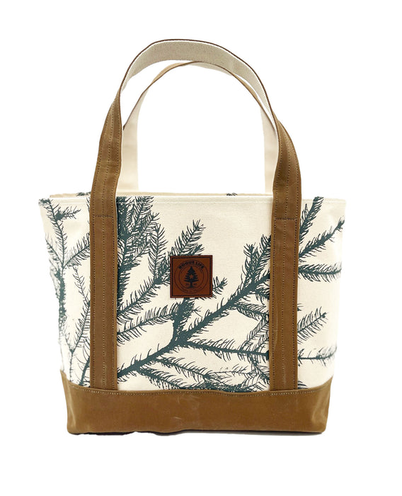 Tree Farm Spruce Large Tote Wax Cotton