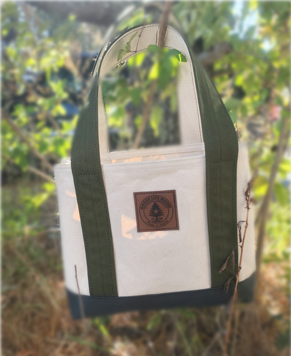 Small Tote Bag Moss/Steel